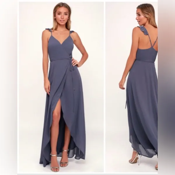NWT Lulu’s Here’s to Us High-Low Wrap Dress - Image 2