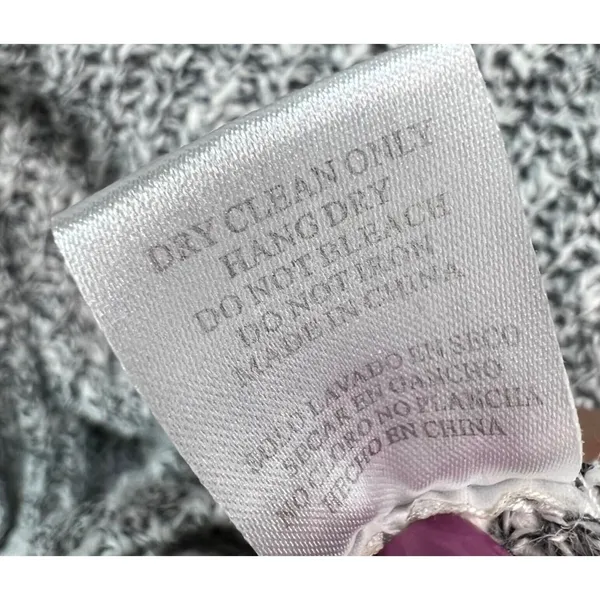 Lazy Sweater Ribbed‎ Knit Cardigan S Gray Dolman Linen Blend Chunky Relaxed - Image 14