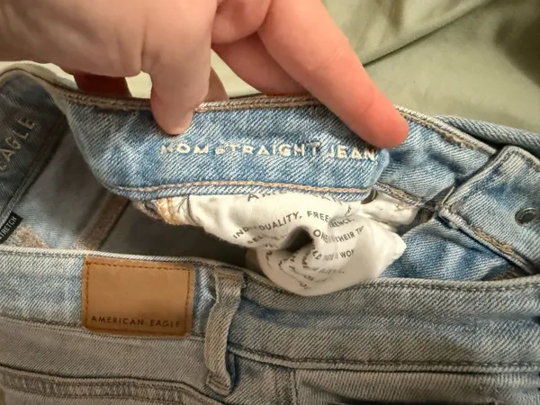 American Eagle Mom Straight Distressed Jeans - Image 4