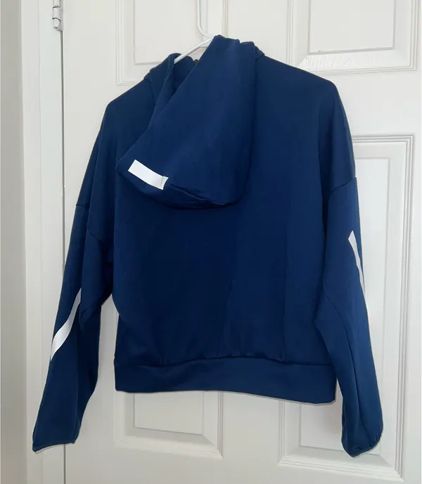 Adidas Navy Zip-Up Jacket - Image 2