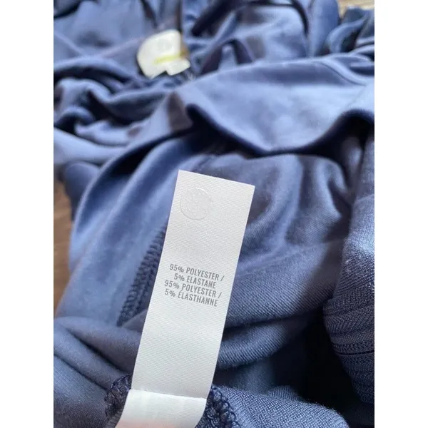 EUC Womens Aerie velour velvet full zip‎ jacket blue oversized size XXL - Image 8