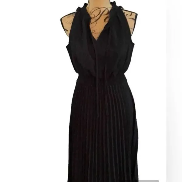 ✨Midi Casual Swiss Dot Ruffle Sleeveless Beach Sz Large Sun Dress✨ - Image 5