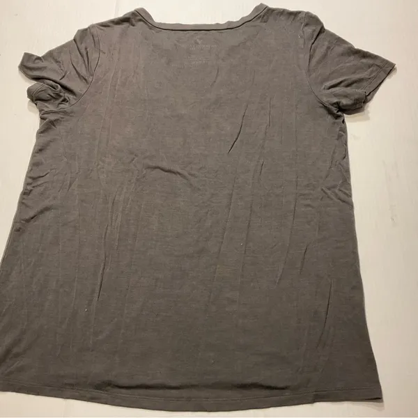 American Eagle Outfitter Gray V Neck Top Soft Women Sz S - Image 7