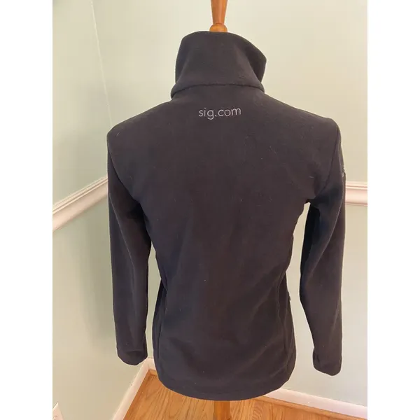 Patagonia‎ S Black Women's Micro Synchilla Logo Jacket Gorpcore - Image 3