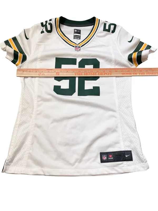 Nike NFL On the Field Green Bay Packers White #52 Clay Matthews Football Jersey - Image 4