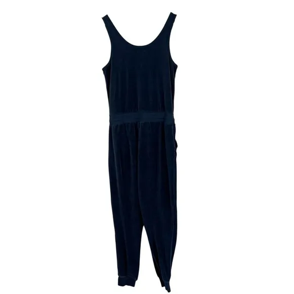 Aerie‎ Womens Velvet Sleeveless Jumpsuit Minimalist Cool Girl Lounge Cozy Size L - Image 4