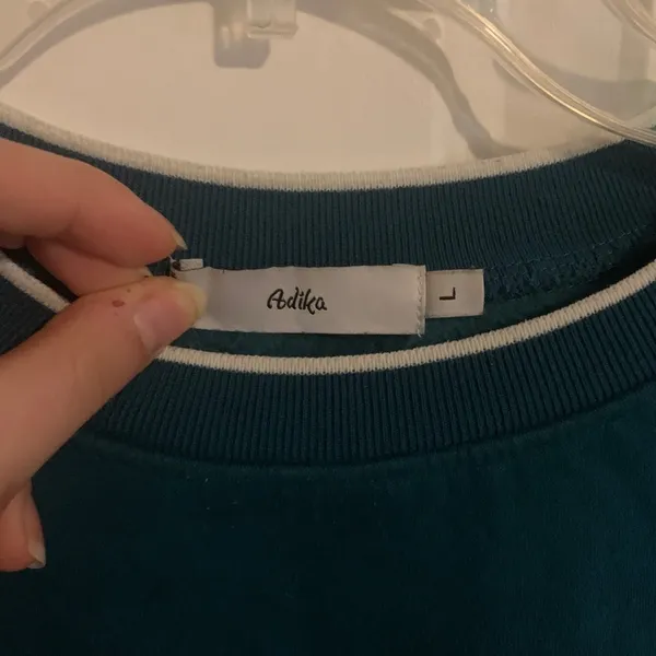 Teal adika marine life crewneck pullover - Image 3