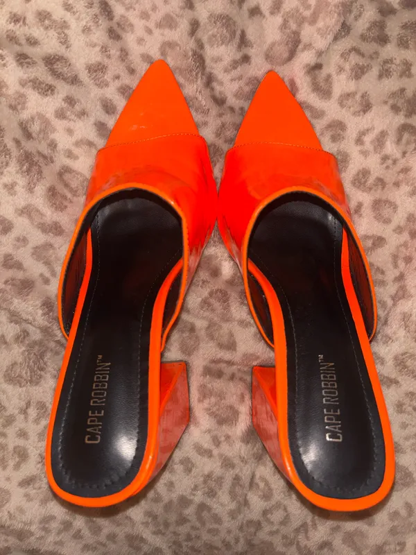 Cape Robbin Orange Mules - Image 6
