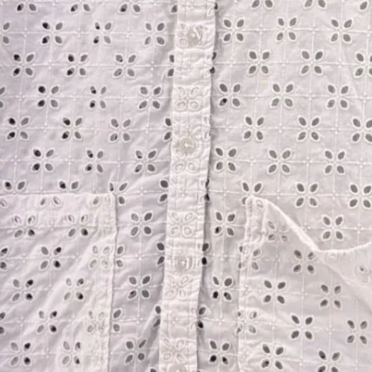 Gap Eyelet Shirt Dress‎ White Small - Image 7