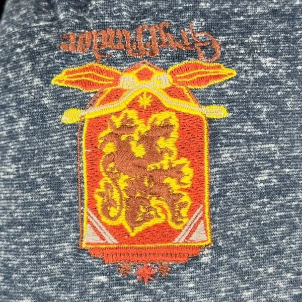 Harry Potter Gryffindor House Women's Blue Long Sleeve Pullover Tee Shirt Top M - Image 4