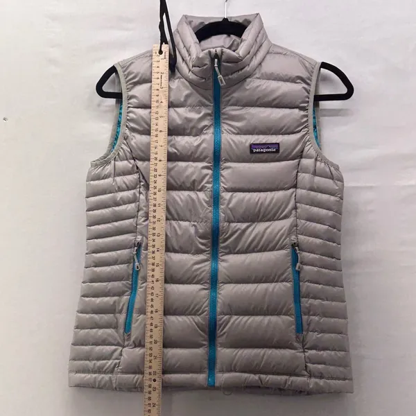 Patagonia Down Puffer Vest Gray‎ Small - Image 12