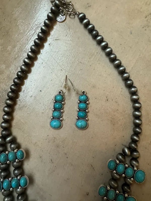 Turquoise Bead Jewelry Blue - Image 2