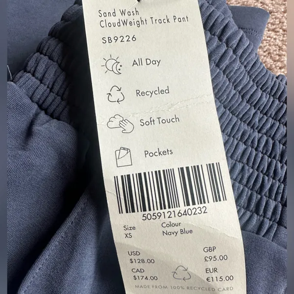 Sweaty Betty Women's Sand Wash Cloudweight Track Pants XS NWT - Image 5