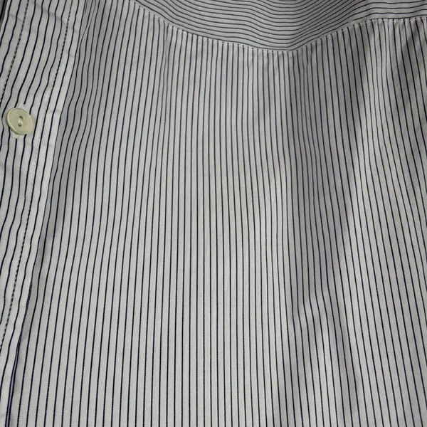 Vince Striped Band Collar Tunic Shirt Size XL Cotton Popover‎ Minimalist Capsule - Image 3