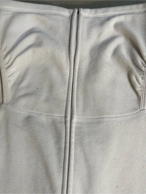 The North Face White Full-Zip Fleece Hoodie Casual Outdoors Preppy - Image 3