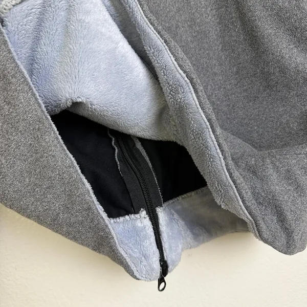 Peter Millar Warmth Jacket Womens Medium Gray Full Zip Fleece Golf Sanctuary - Image 10