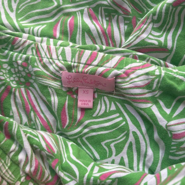 Lilly Pulitzer Dress green floral - Image 3