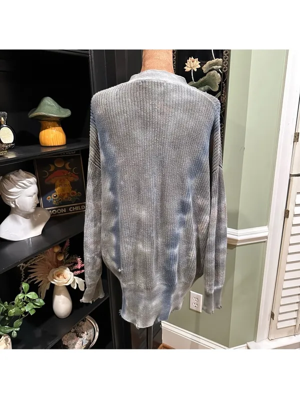Young Fabulous & Broke Indie Distressed Cardigan Sweater Size M/L - Image 9