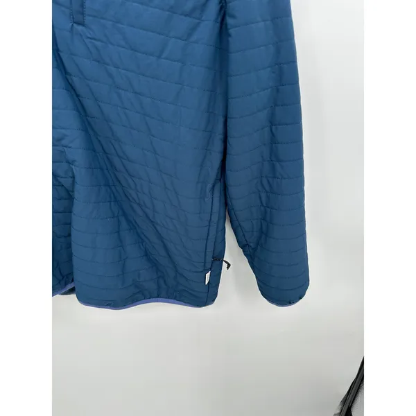 Magellan Outdoors Blue Quilted‎ Pullover Jacket Water Repellent Women Sz L - Image 4