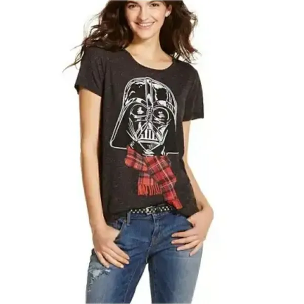 Star Wars Grey Darth Vader Christmas TShirt - Image 3
