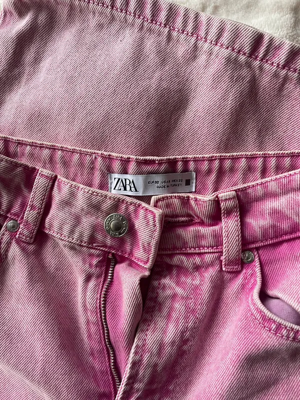 Zara pink wide leg jeans - Image 2