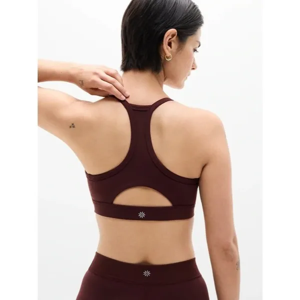 Athleta S Interval Sports Bra D-DD | Garnet Small - Image 2