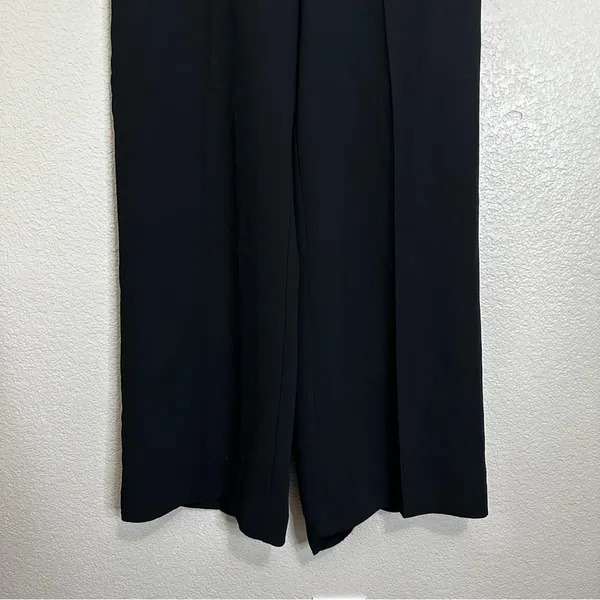 Aritzia Wilfred Black Chici Minimalist Contemporary Wide Leg Pants, Size 6 - Image 4