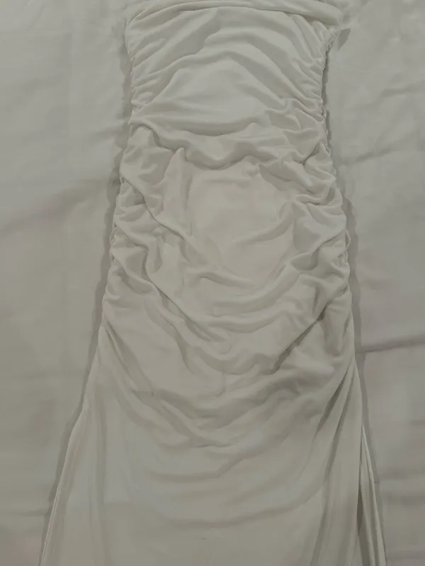 Bershka Strapless Midi Dress - Image 5