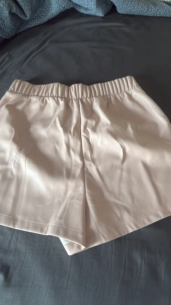 Steve Madden Pink Faux Leather Shorts - Image 2