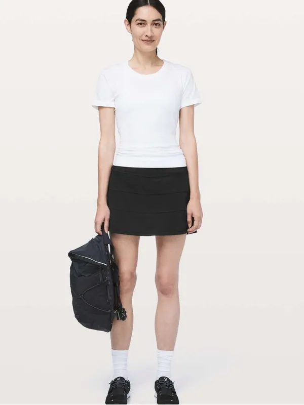 Lululemon Pace Rival Skirt Shorts 4-way Stretch Skort W2526 Sz 10 - Image 4