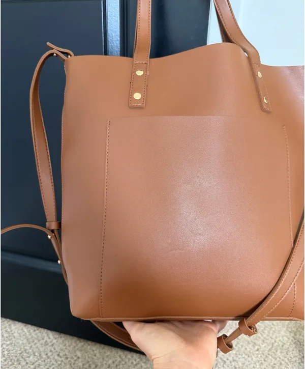 Henny + Lev brown tote purse - Image 4