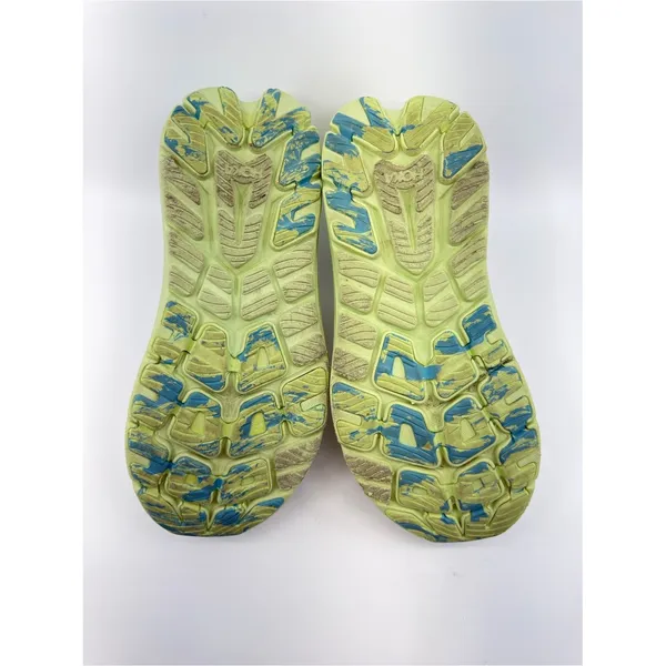 Hoka Womens 8 White Kawana Running Shoes Sneakers Teal Pink Lime Green - Image 9