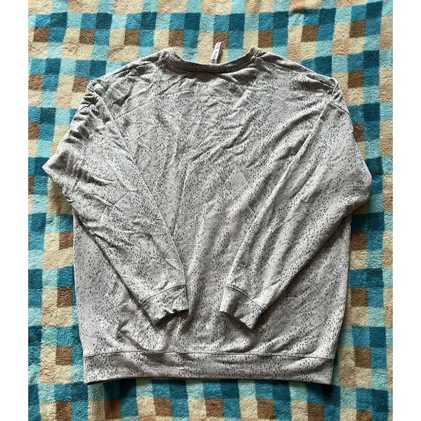 Athleta Long Sleeve Shirt Womens Sz Medium Gray Heathered Rayon Blend‎ Sweater - Image 9