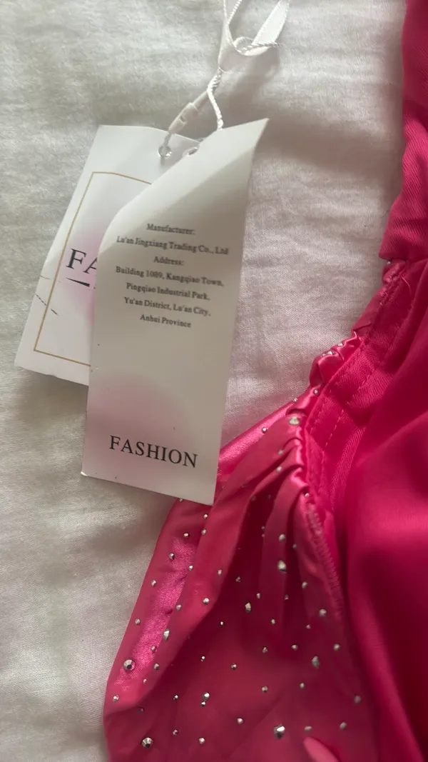Pink Sparkly Homecoming Windsor Dress - Image 5