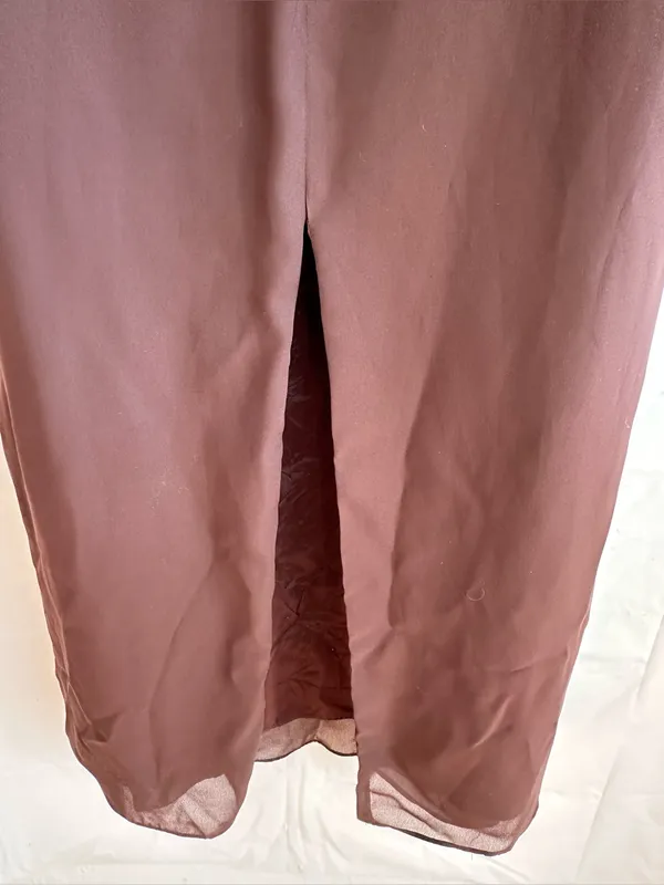 Onyx Nite Brown Sleeveless Maxi Dress - Image 12