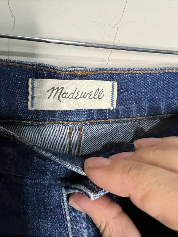 Madewell High‎ Rise Wide Leg Crop Denim Jeans - Image 6