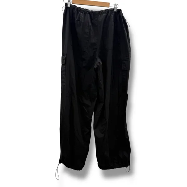 Favorite Daughter Black High Rise Cropped‎ Wide Leg Cargo Pants Sz L - Image 4
