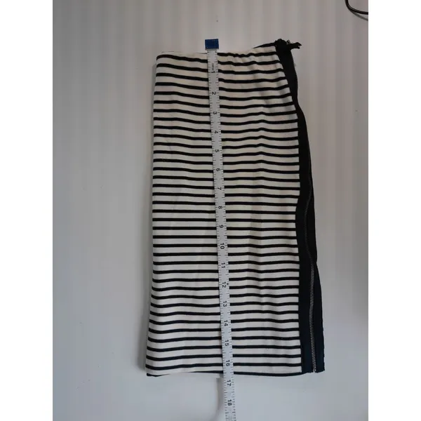 Madewell Navy White Striped Mini Skirt French Girl Coastal Preppy‎ Size Small - Image 8
