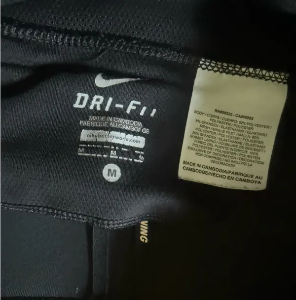 Nike Capri Dri-Fit Leggings Black Medium - Image 10