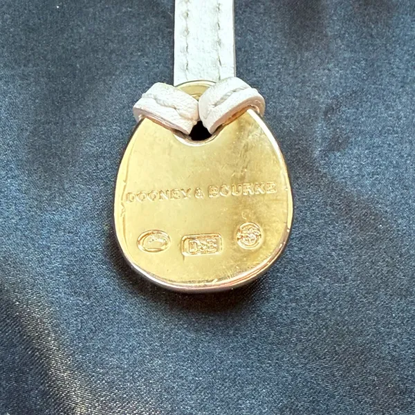Vintage Dooney & Bourke Teal Enamel Duck Bag Charm / Key Fob - Image 4