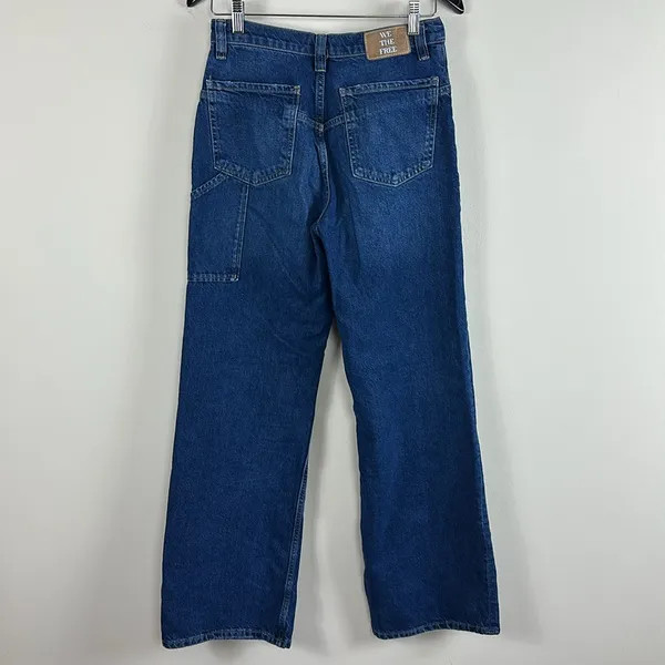 We The Free‎ Baggy Wide Leg Carpenter Pants Jeans Zip Fly Size 27 - Image 3