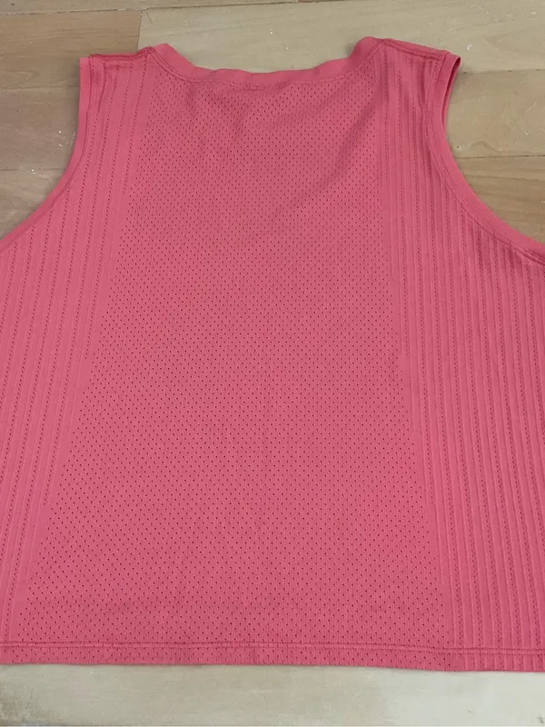 Lululemon Train to Be Tank Top Warm Coral / Warm Coral Sz 12 - Image 5