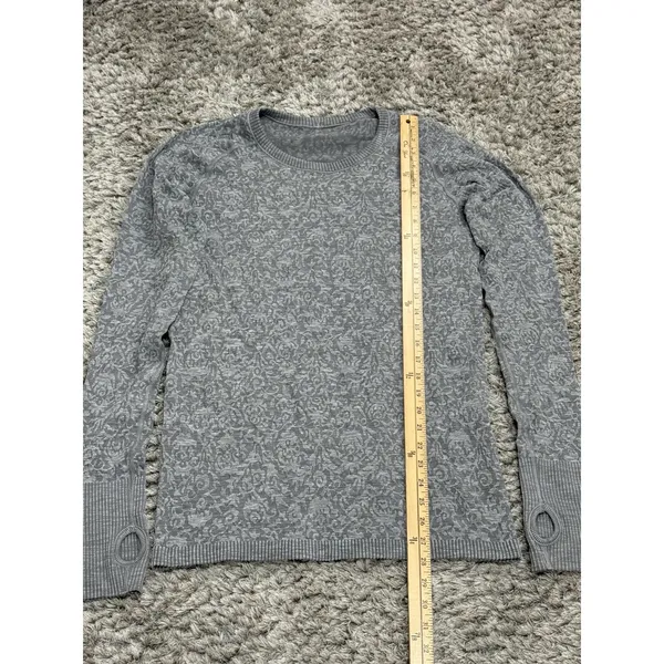 Lululemon Swiftly Tech Long Sleeve T-Shirt Top Women’s Size 10 18x28 Gray - Image 11