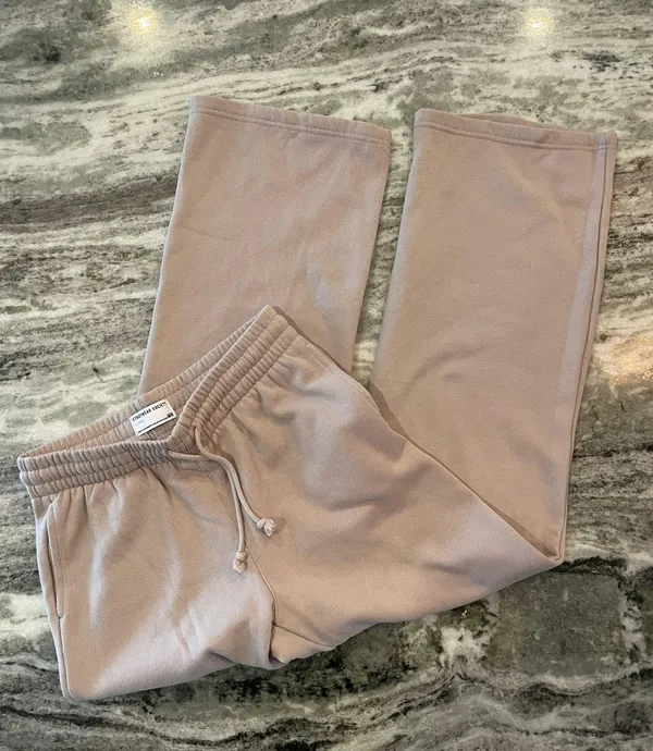 Streetwear Society Neutral Tan Wide Leg Sweatpants - Image 2