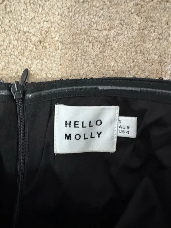 Hello Molly Black Dress Sequin - Image 3