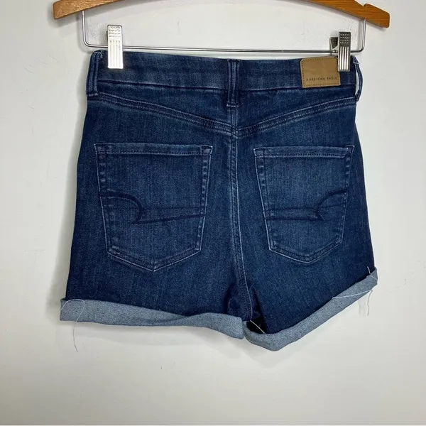 American Eagle Outfitters curvy super hi-rise shortie Jean Shorts size 4‎ - Image 5
