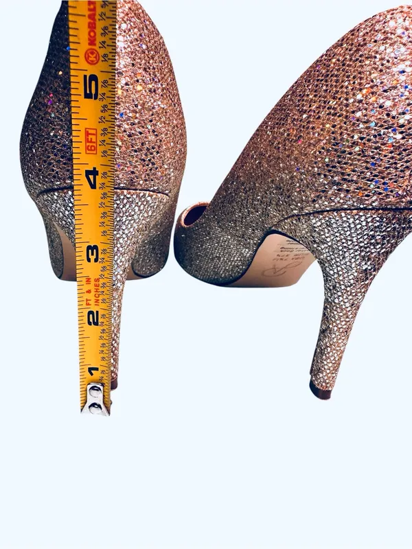 Adrianna Papell Special Occasion Bridal Glitter Sparkle Pointed Heels Size 7.5 - Image 7