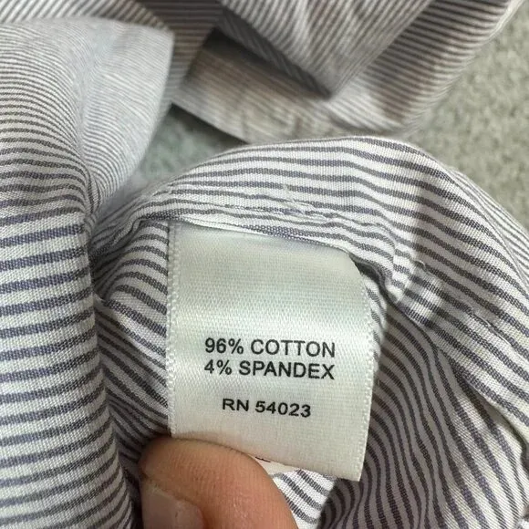 Women's long-sleeved black and white striped shirt - Image 3