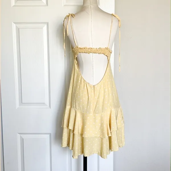 For Love & Lemons Limoncello Ruffled Mini Dress - Image 4