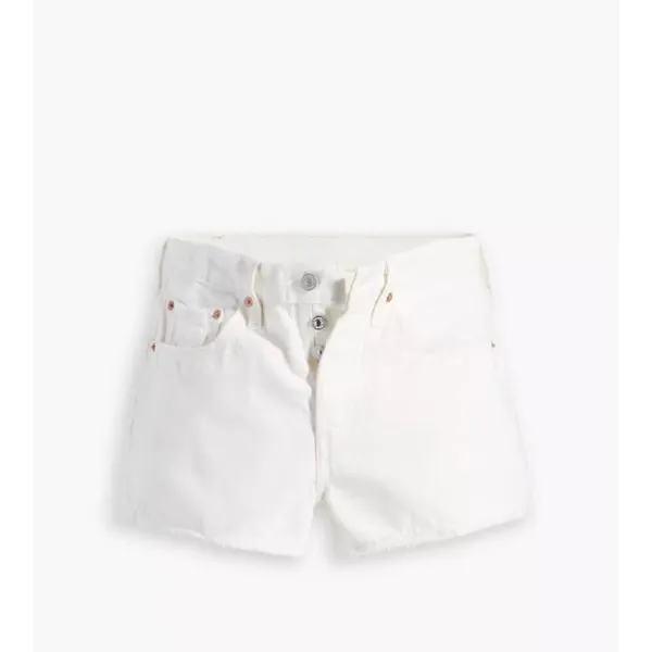 Levi's Premium 32 Women's 501 Original Fit High Rise Shorts White Clean Finish - Image 4
